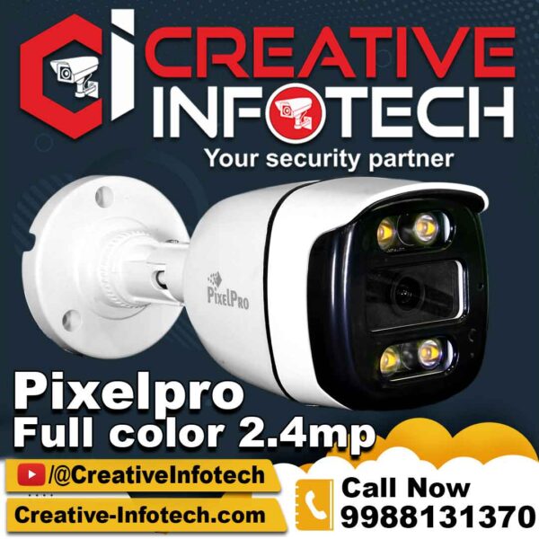 Pixelpro 2.4 Mp Night Color Bullet Cctv Camera