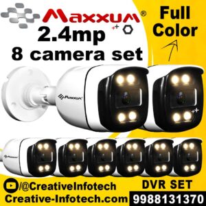 Maxxum 2.4mp Night Color 8 Camera Set