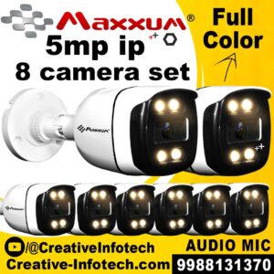 MAXXUM 8 IP CAMERA SET 5MP FULL COLOR