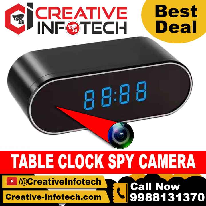 Clock Wifi Spy Camera Night Vision 4k