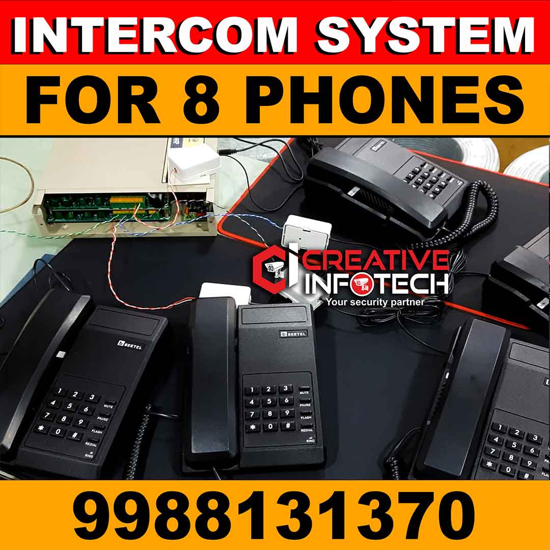 INTERCOM SYSTEM FOR 8 TELEPHONE