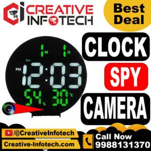 SPY CAMERA WALL CLOCK DIGITAL ROUND – CREATIVE INFOTECH LUDHIANA