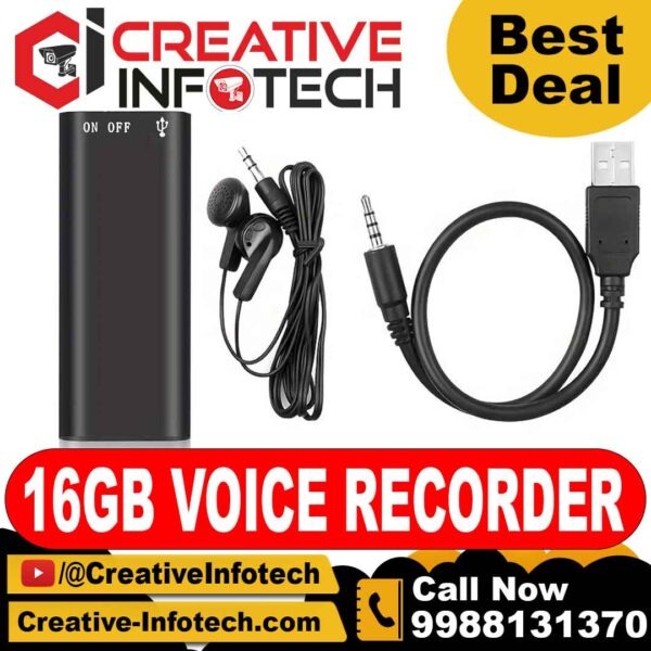 16GB Mini Digital Spy Voice Recorder CREATIVE INFOTECH LUDHIANA