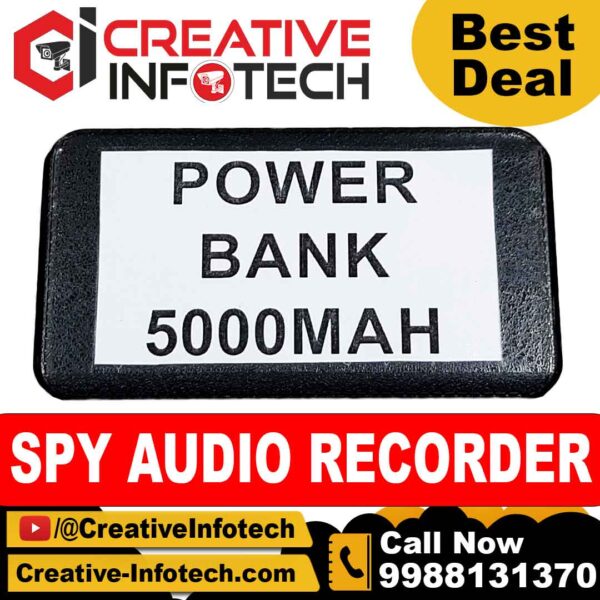 POWER BANK SPY AUDIO RECORDER 5000MAH 32GB AND MP3 PLAYER