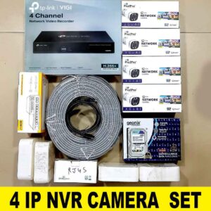 TP LINK 4CH NVR WITH 4 IP CAMERA SET PIXELPRO 5MP
