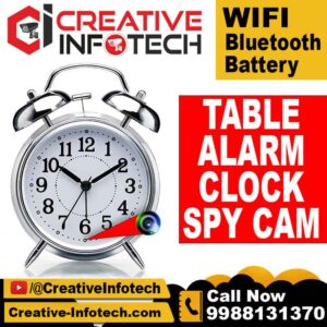 TABLE ALARM CLOCK ANALOG SPY CAMERA